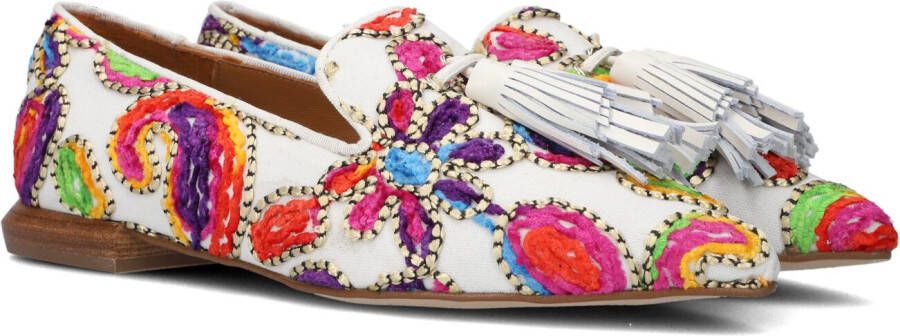 Pedro Miralles Kleurrijke Mesh Loafer met Velvet Accents Multicolor Dames