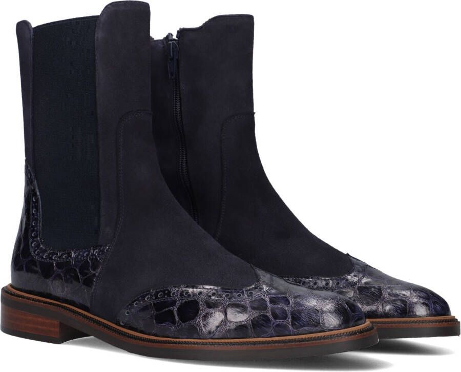 PERTINI Chelsea Boots Dames 33063 Maat: 39 5 Materiaal: Suède Kleur: Blauw