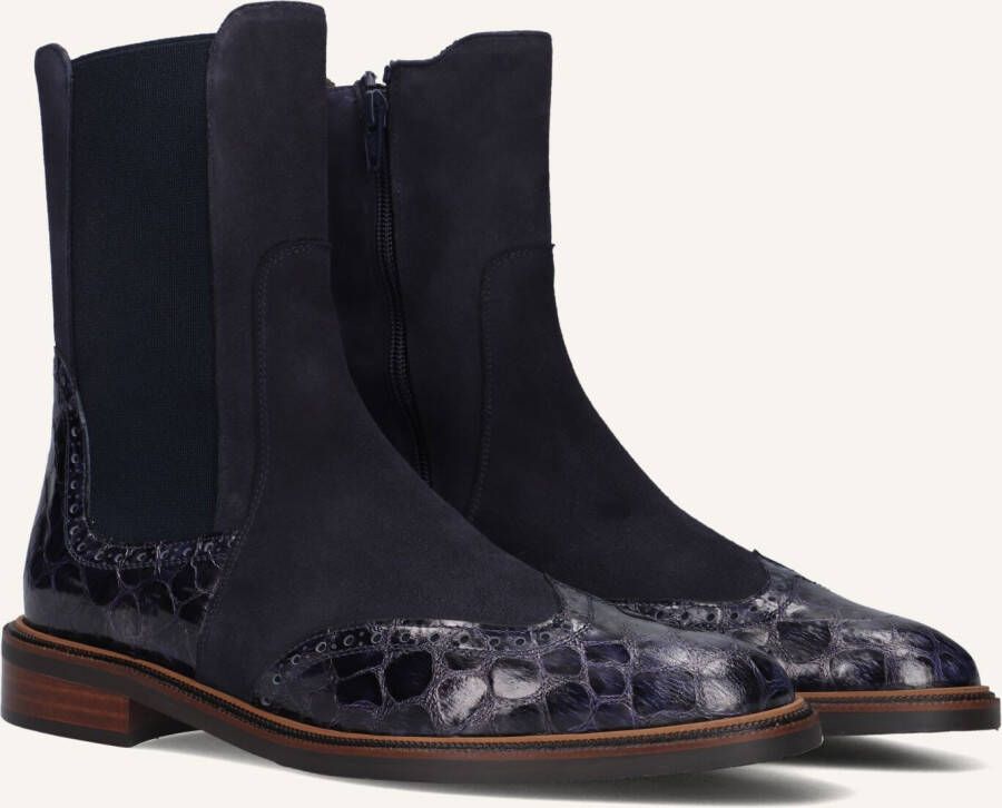 PERTINI Chelsea Boots Dames 33063 Maat: 38 Materiaal: Suède Kleur: Blauw