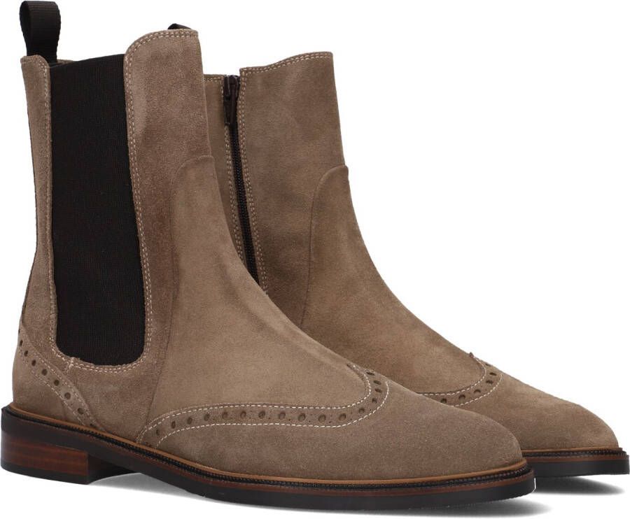 PERTINI Chelsea Boots Dames 32068 Maat: 38 Materiaal: Suède Kleur: Taupe