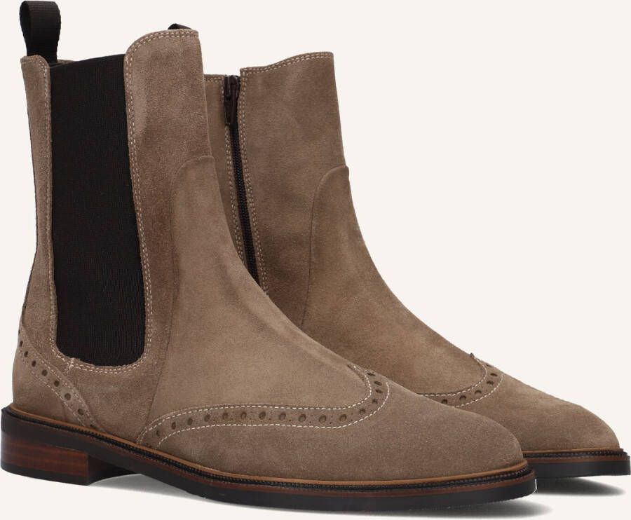 PERTINI Chelsea Boots Dames 32068 Maat: 41 Materiaal: Suède Kleur: Taupe