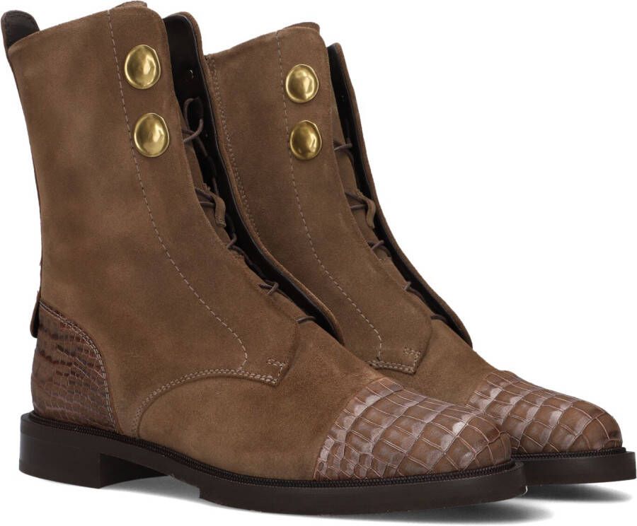 PERTINI Enkellaarsjes Dames 33118 Maat: 40 Materiaal: Lakleer Kleur: Bruin