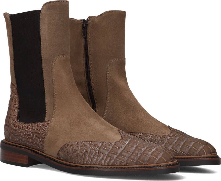 PERTINI Chelsea Boots Dames 33063 Maat: 38 5 Materiaal: Suède Kleur: Taupe