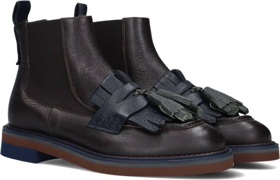 PERTINI Enkellaarsjes Dames 33118 Maat: 39 5 Materiaal: Lakleer Kleur: Bruin