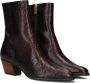 Pertini 16170 Enkellaarsjes Enkelboots met rits Dames Bruin - Thumbnail 1