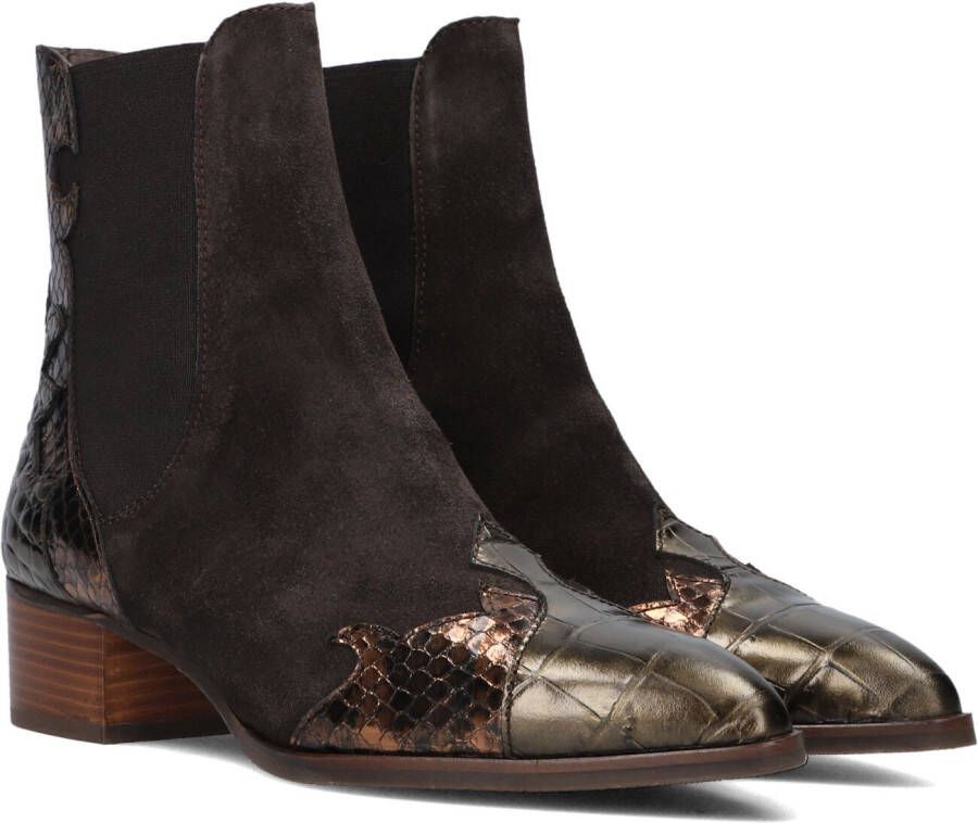 PERTINI Enkellaarsjes Dames 30961 Maat: 37 5 Materiaal: Leer Kleur: Blauw