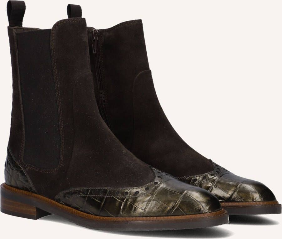 PERTINI Enkellaarsjes Dames 32068 Maat: 40 Materiaal: Suède Kleur: Bruin