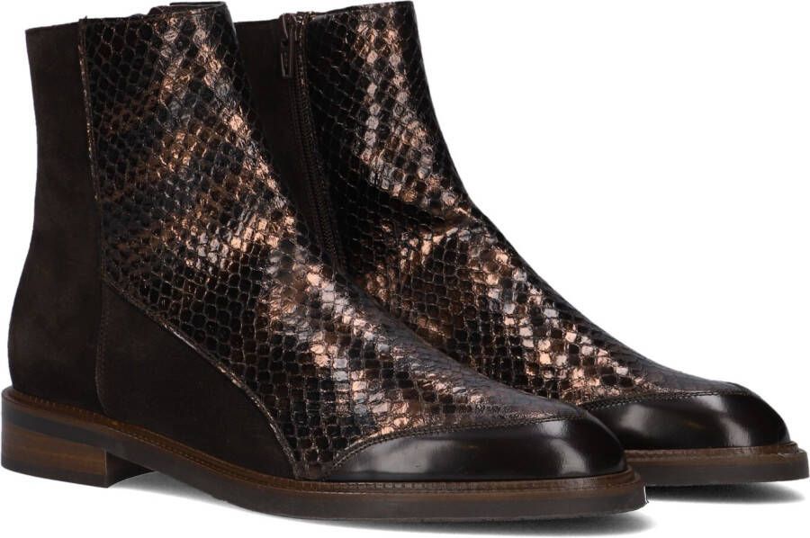 PERTINI Enkellaarsjes Dames 32848 Maat: 37 5 Materiaal: Leer Kleur: Bruin