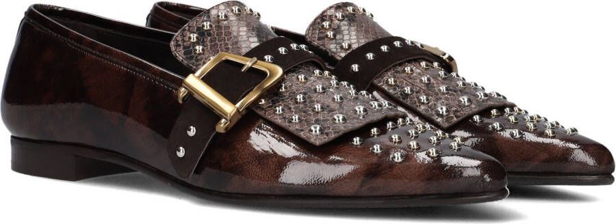 PERTINI Loafers Dames 33065 Maat: 39 Materiaal: Lakleer Kleur: Bruin