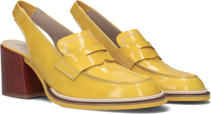 PERTINI Slingbacks Dames 32578 Maat: 39 5 Materiaal: Leer Kleur: Geel