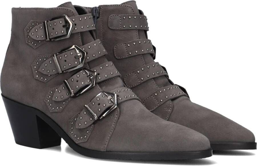 PERTINI Enkellaarsjes Dames 12368 Maat: 42 Materiaal: Suède Kleur: Grijs
