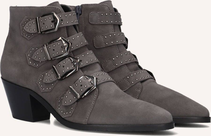 PERTINI Enkellaarsjes Dames 12368 Maat: 42 Materiaal: Suède Kleur: Grijs