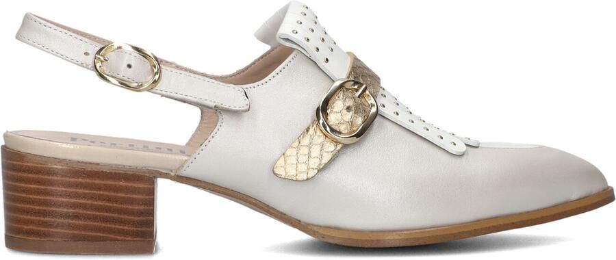 PERTINI Slingbacks Dames 35200 Leer Wit - Foto 3