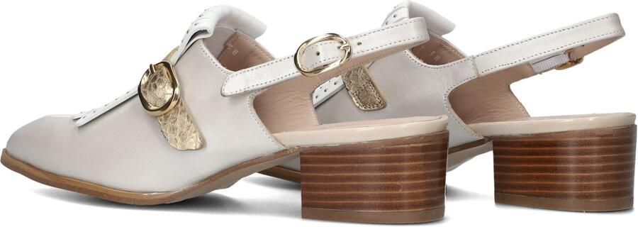 PERTINI Slingbacks Dames 35200 Leer Wit - Foto 4