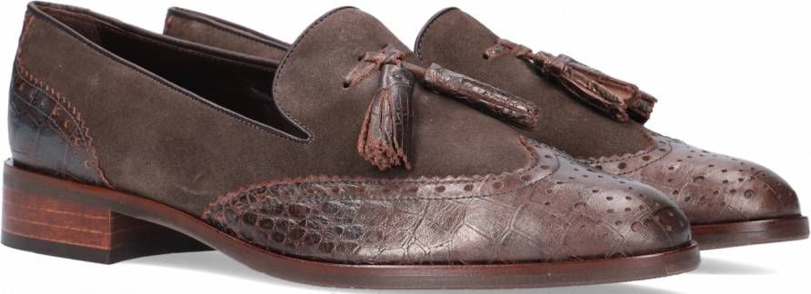 PERTINI Instappers Dames 35167 Maat: 38 Materiaal: Leer Kleur: Beige - Foto 4