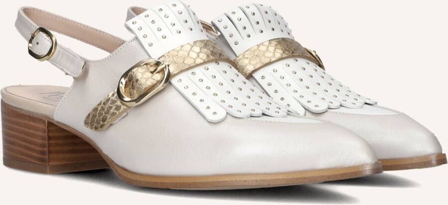 PERTINI Slingbacks Dames 35200 Maat: 37 Materiaal: Leer Kleur: Wit