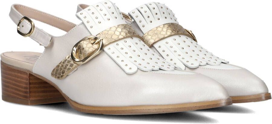 PERTINI Slingbacks Dames 35200 Maat: 41 Materiaal: Leer Kleur: Wit