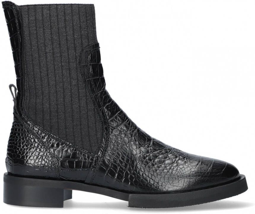 PERTINI Enkellaarsjes Dames 32068 Maat: 39 5 Materiaal: Suède Kleur: Zwart