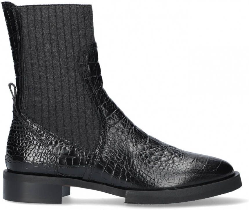 PERTINI Enkellaarsjes Dames 32068 Maat: 36 Materiaal: Suède Kleur: Zwart