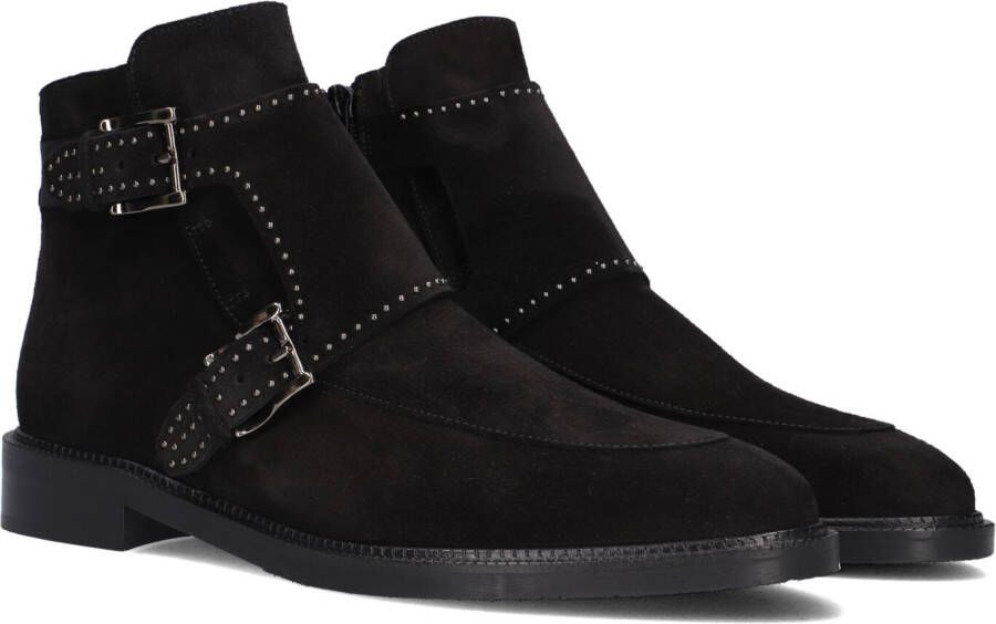 PERTINI Enkellaarsjes Dames 13476 Maat: 37 Materiaal: Suède Kleur: Zwart