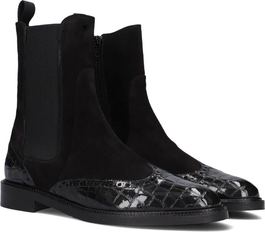 PERTINI Enkellaarsjes Dames 32068 Maat: 35 Materiaal: Suède Kleur: Zwart