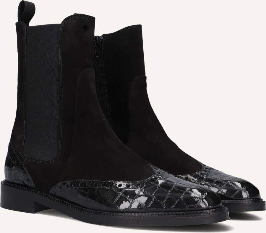 PERTINI Enkellaarsjes Dames 32068 Maat: 35 Materiaal: Suède Kleur: Zwart