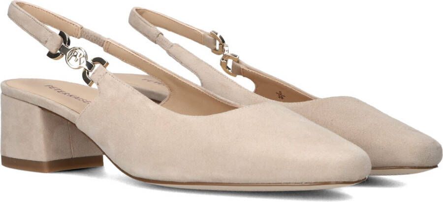 PETER KAISER Slingbacks Dames 79541 Maat: 40 Materiaal: Suède Kleur: Beige