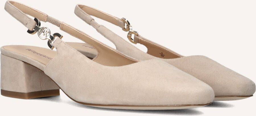 PETER KAISER Slingbacks Dames 79541 Maat: 39 Materiaal: Suède Kleur: Beige