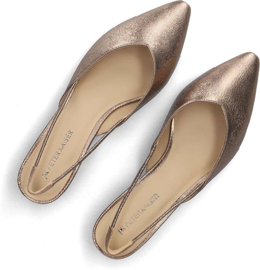 PETER KAISER Slingbacks Dames 79443 Maat: 38 Materiaal: Textiel Kleur: Brons - Foto 2