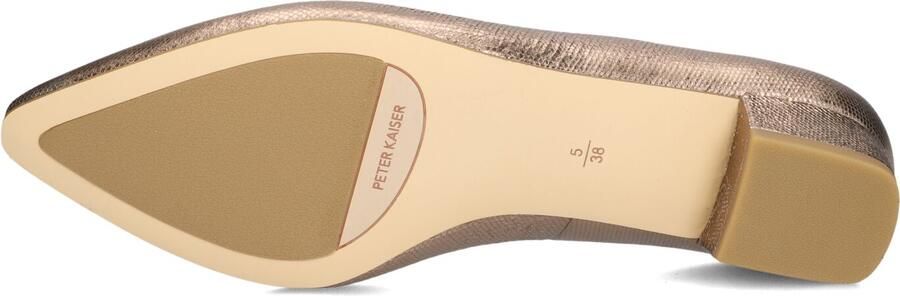 PETER KAISER Pumps Dames 72241 Maat: 38 Materiaal: Leer Kleur: Goudkleurig - Foto 5
