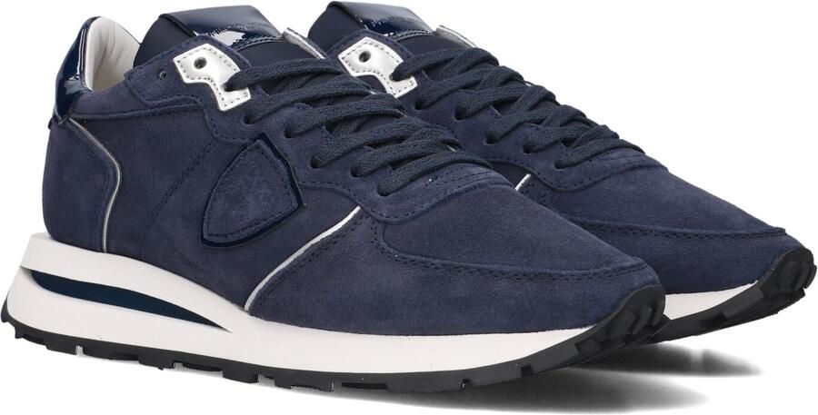 PHILIPPE MODEL Lage Sneakers Dames Tropez Haute Low Woman Maat: 39 Materiaal: Suède Kleur: Blauw