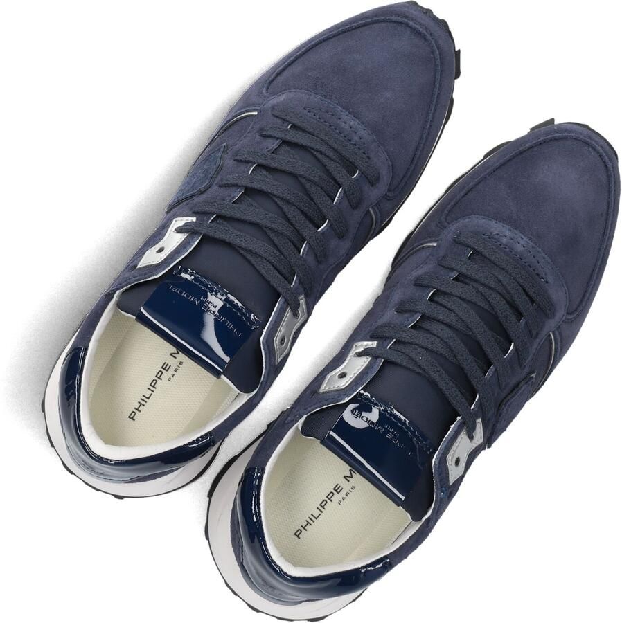PHILIPPE MODEL Lage Sneakers Dames Tropez Haute Low Woman Maat: 36 Materiaal: Suède Kleur: Blauw