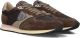 PHILIPPE MODEL Lage Sneakers Dames Blville Low Woman Textiel Bruin - Bruin