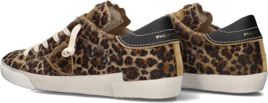 PHILIPPE MODEL Lage Sneakers Dames Prsx Low Woman Ponyhair Bruin - Foto 6