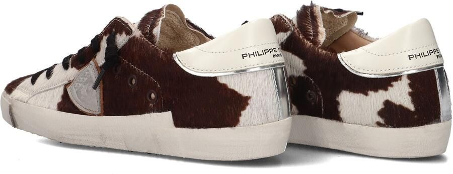 PHILIPPE MODEL Lage Sneakers Dames Prsx Low Woman Ponyhair Bruin - Foto 9