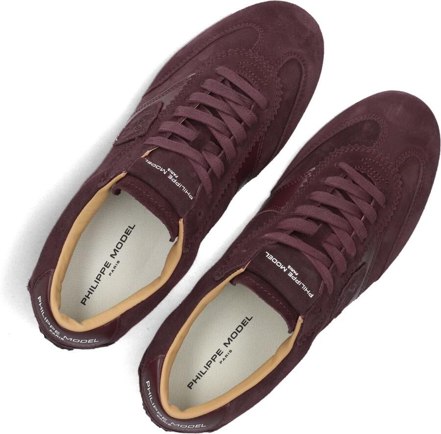 PHILIPPE MODEL Lage Sneakers Dames Planche Low Woman Suède Bordeaux - Foto 2