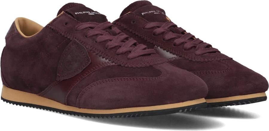 PHILIPPE MODEL Lage Sneakers Dames Planche Low Woman Suède Bordeaux - Foto 1