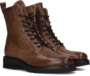 Piedi Nudi 634232 Veterboots Laarzen Met Veters Dames Cognac
