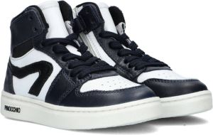 Retro Sneaker P1665 Hoge sneakers Leren Sneaker Meisjes Blauw