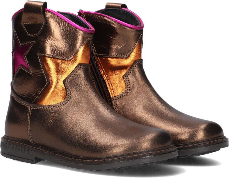 Pinocchio P1697 Enkellaarsjes Enkelboots met rits Meisjes Kids Brons