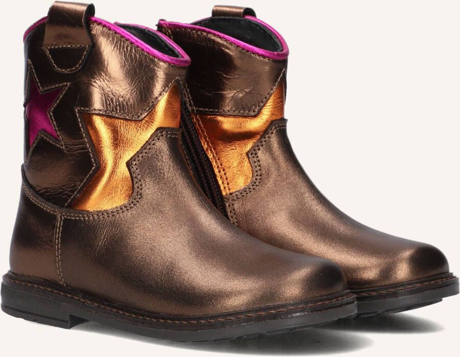Pinocchio P1697 Enkellaarsjes Enkelboots met rits Meisjes Kids Brons