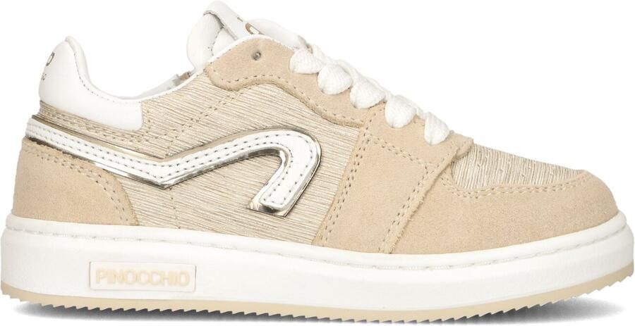 Pinocchio Meisjes Lage sneakers P1015 Beige Textiel