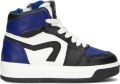 Pinocchio P1012 Hoge sneakers Leren Sneaker Jongens Blauw - Blauw