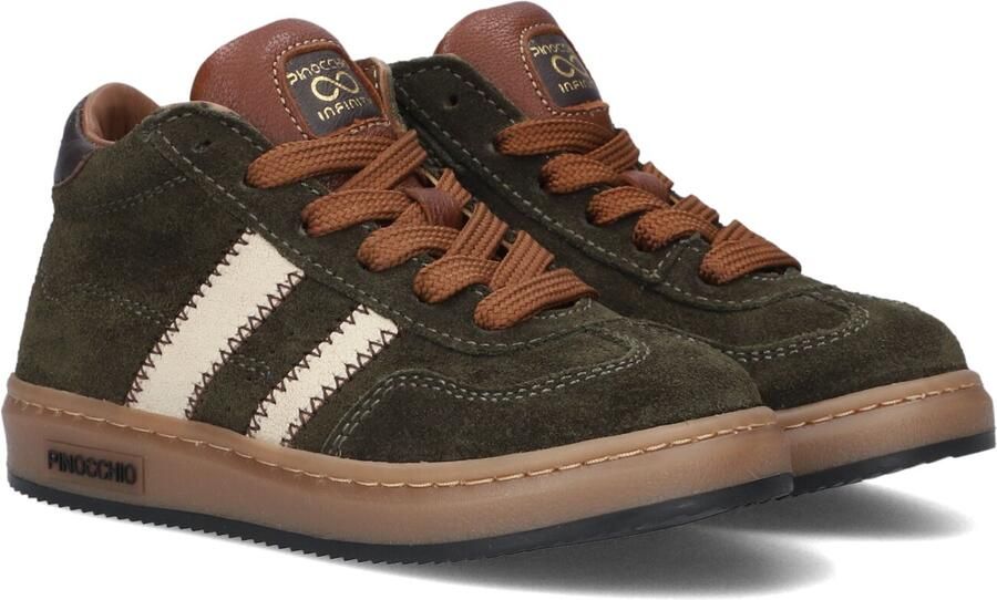 Pinocchio P1102 Sneakers Jongens Donkergroen