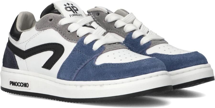 Pinocchio P1015 Sneakers Leren Sneaker Wit