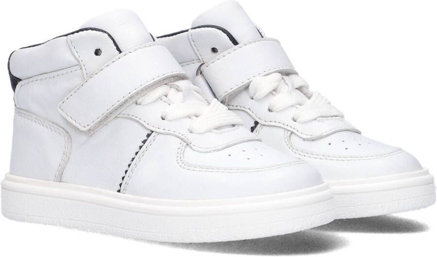 Pinocchio F1039 Hoge sneakers Leren Sneaker Meisjes Wit