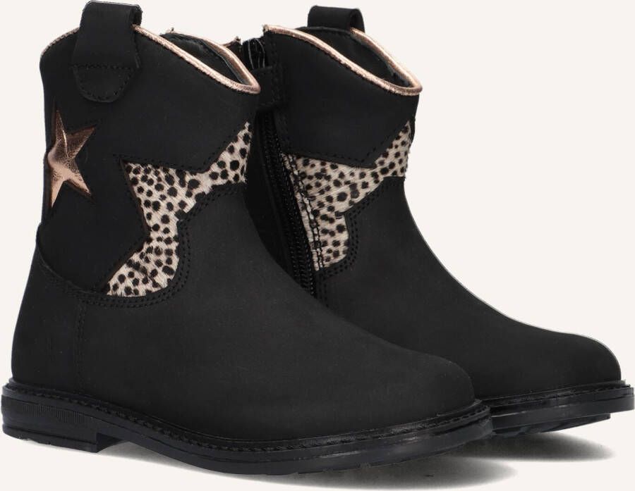 Pinocchio P1697 Enkellaarsjes Enkelboots met rits Meisjes Kids Zwart