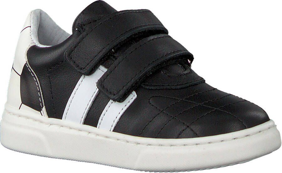 Pinocchio P1324 Lage sneakers Leren Sneaker Jongens Kids Zwart