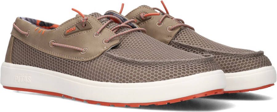 PITAS Instappers Heren Rimini Maat: 45 Materiaal: Mesh Kleur: Taupe