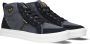 PME Legend Blauwe Leren High-Top Sneakers met Zwarte Accenten Blue Heren - Thumbnail 1